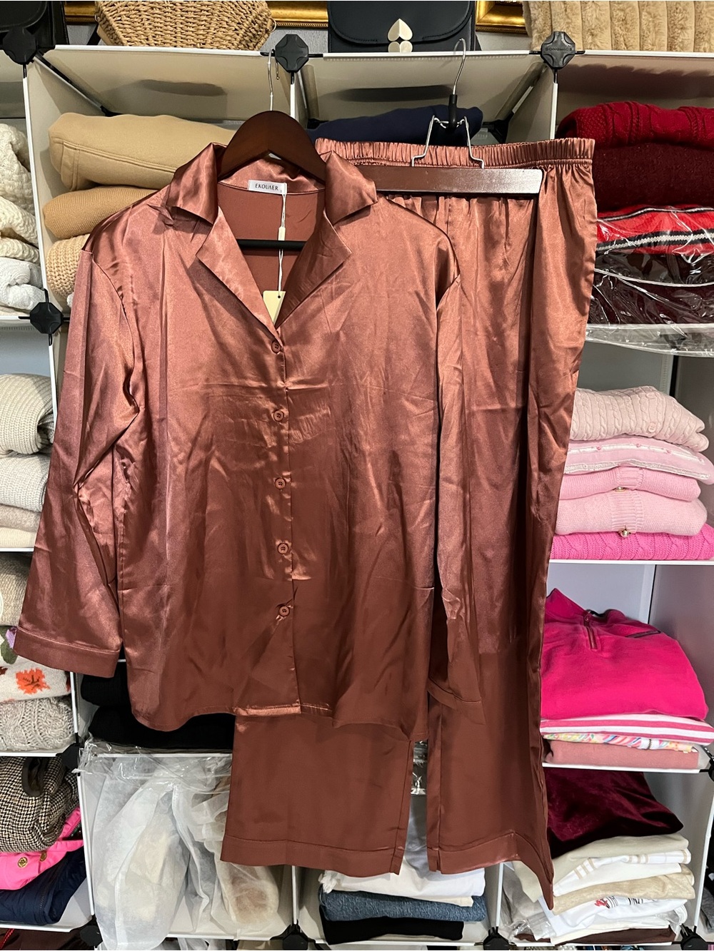 NWT Satin Pajama Set